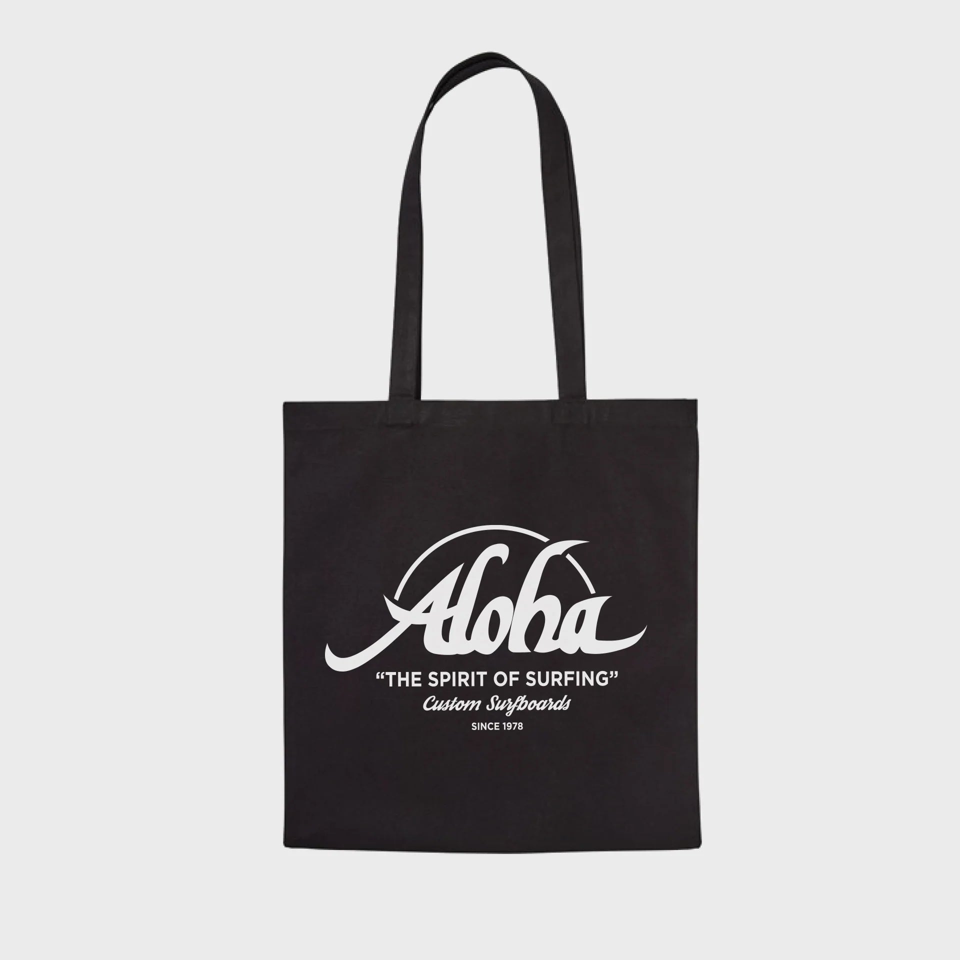 Aloha Custom Tote Bag - Black - ManGo Surfing