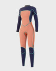 Mystic Womens Jayde Double Front Zip 5/4 Fullsuit - Navy - ManGo Surfing