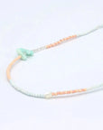 Pineapple Island Mimpi Dainty Beaded Necklace - Pink/Blue