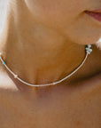 Pineapple Island Mimpi Dainty Beaded Necklace - Pink/Blue