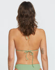 Volcom Womens Simply Seamless Triangle Bikini Top - Grass Green - ManGo Surfing