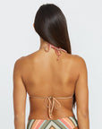 Volcom Womens Sol Song Slide Triangle Bikini Top - Multi - ManGo Surfing