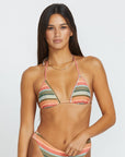 Volcom Womens Sol Song Slide Triangle Bikini Top - Multi - ManGo Surfing