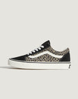 Vans Womens Old Skool Shoes - Black/Leopard - ManGo Surfing