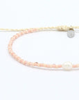 Pineapple Island Mutiara Dainty Beaded Bracelet - Light Pink