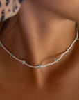 Pineapple Island Ka'ala Beaded Surfer Necklace - Cream