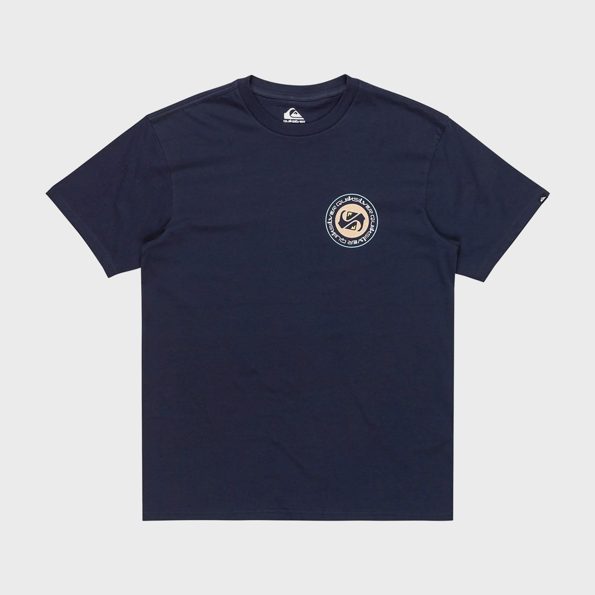 Quiksilver Mens Circle Back T-Shirt - Dark Navy - ManGo Surfing