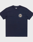 Quiksilver Mens Circle Back T-Shirt - Dark Navy - ManGo Surfing