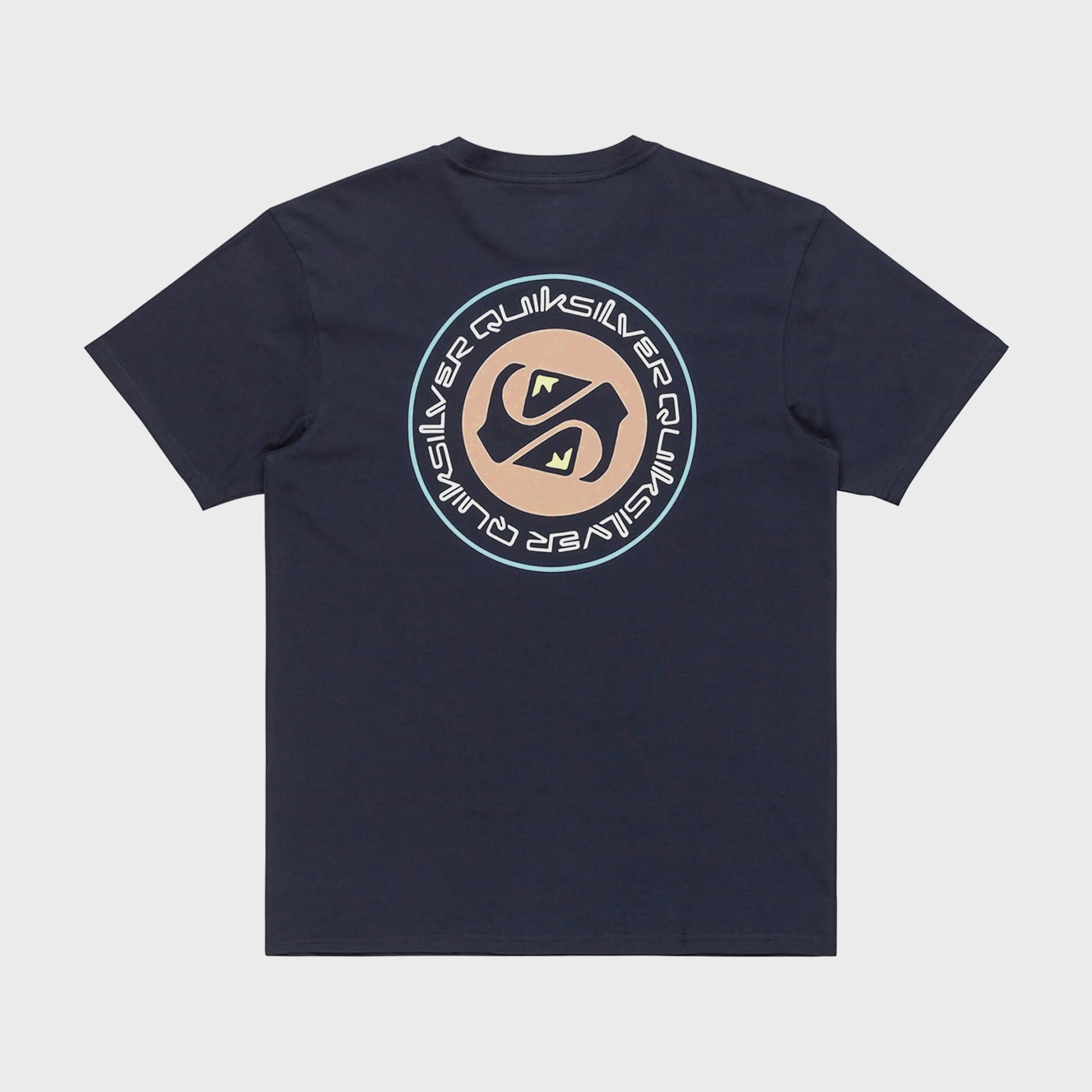 Quiksilver Mens Circle Back T-Shirt - Dark Navy - ManGo Surfing