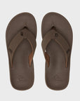 Quiksilver Mens Rivi Beach Flip-Flops - Brown - ManGo Surfing