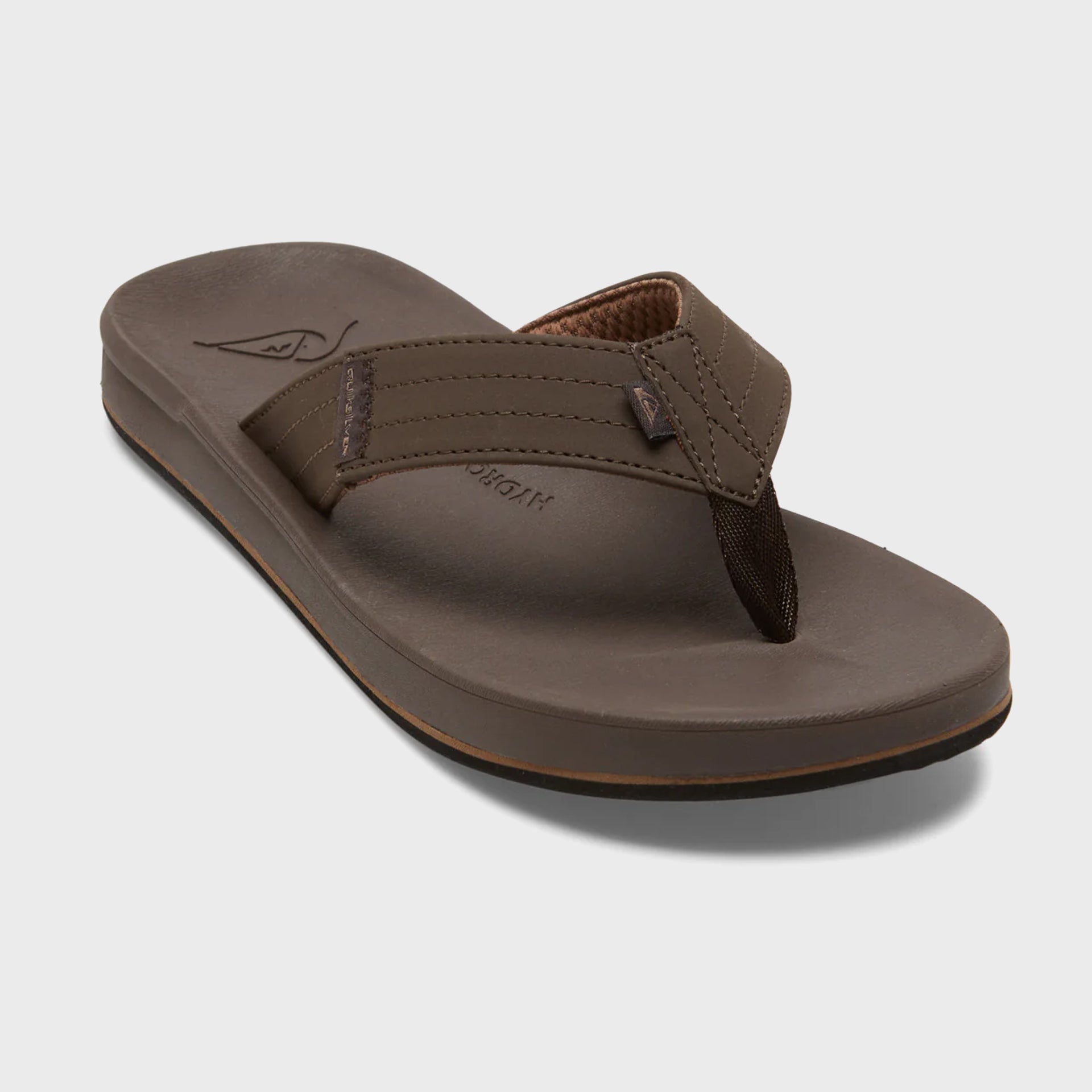 Quiksilver Mens Rivi Beach Flip-Flops - Brown - ManGo Surfing
