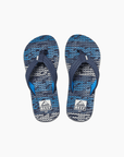 Reef Kids Ahi Flip Flops - Blue Horizon Wave - ManGo Surfing