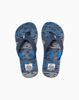 Reef Kids Ahi Flip Flops - Blue Horizon Wave - ManGo Surfing