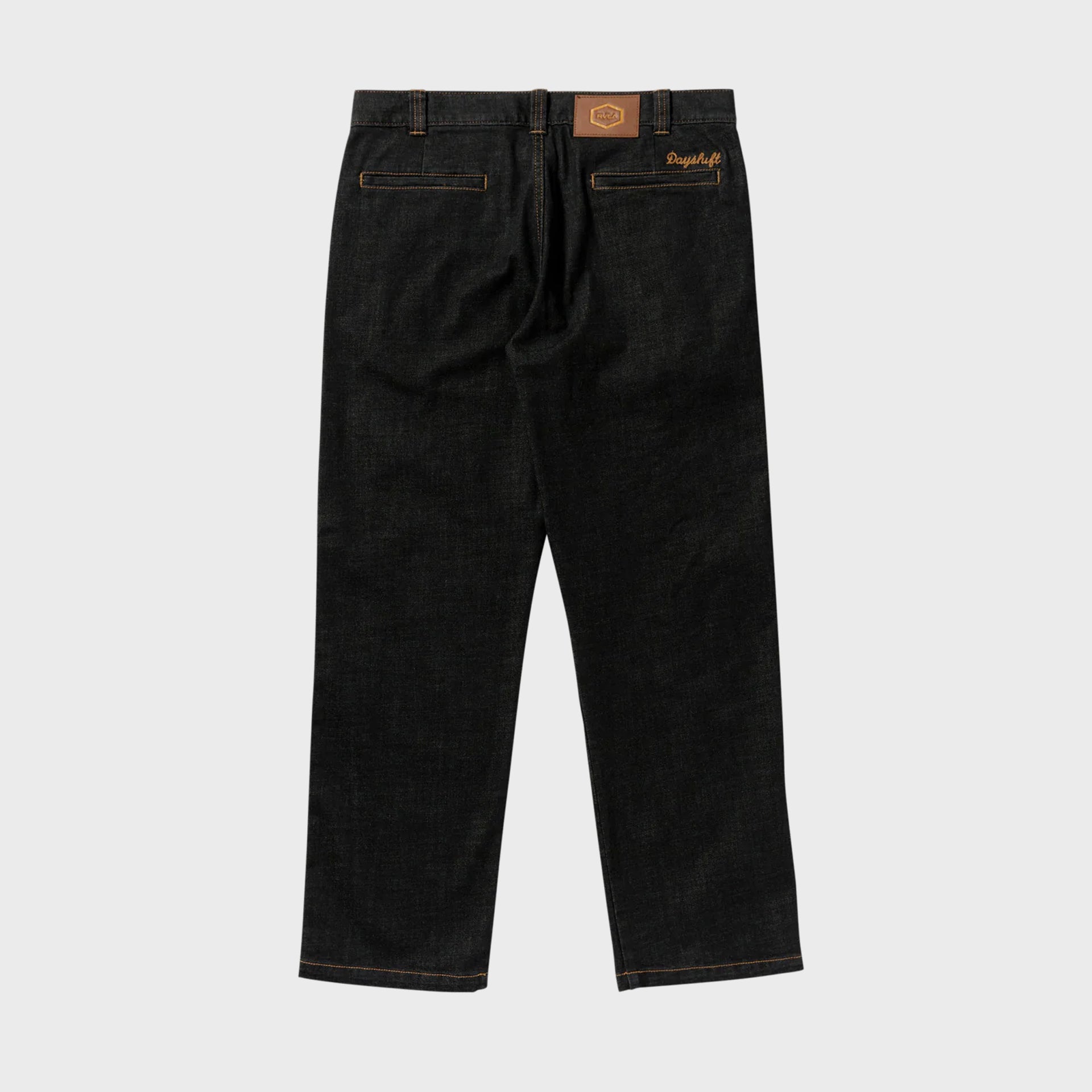 RVCA Mens Americana Dayshift Denim Chinos - Black Denim