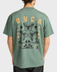 RVCA Mens Butterfly Poster T-Shirt - Balsam Green