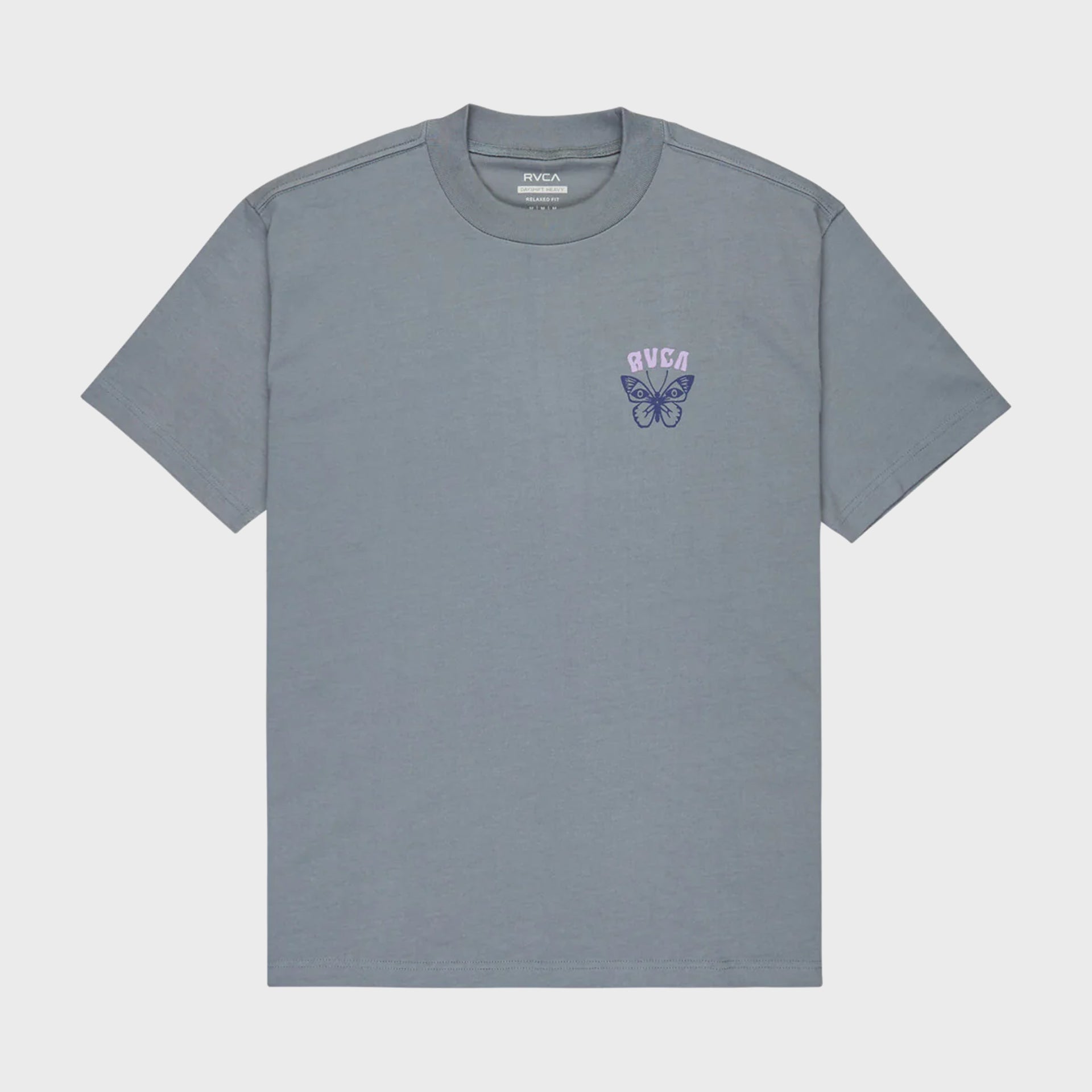 RVCA Mens Butterfly Poster T-Shirt - Flint Stone