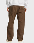 RVCA Mens Dayshift 5 Pocket Canvas Trousers - Bombay Brown