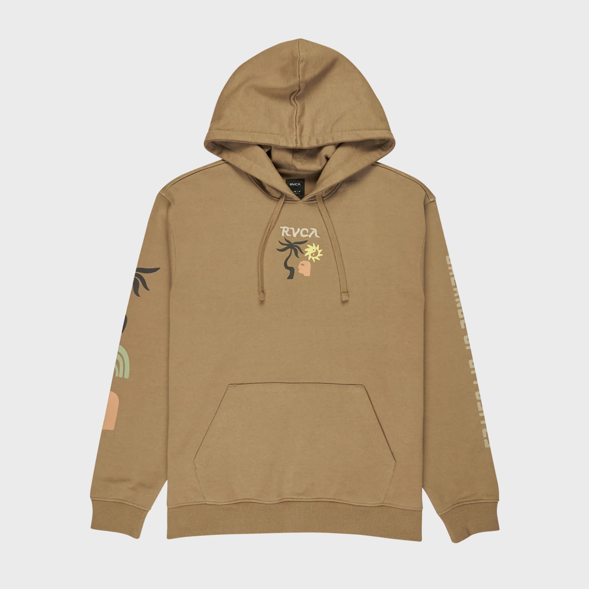 RVCA Mens Deep Think Hoodie - Coyote