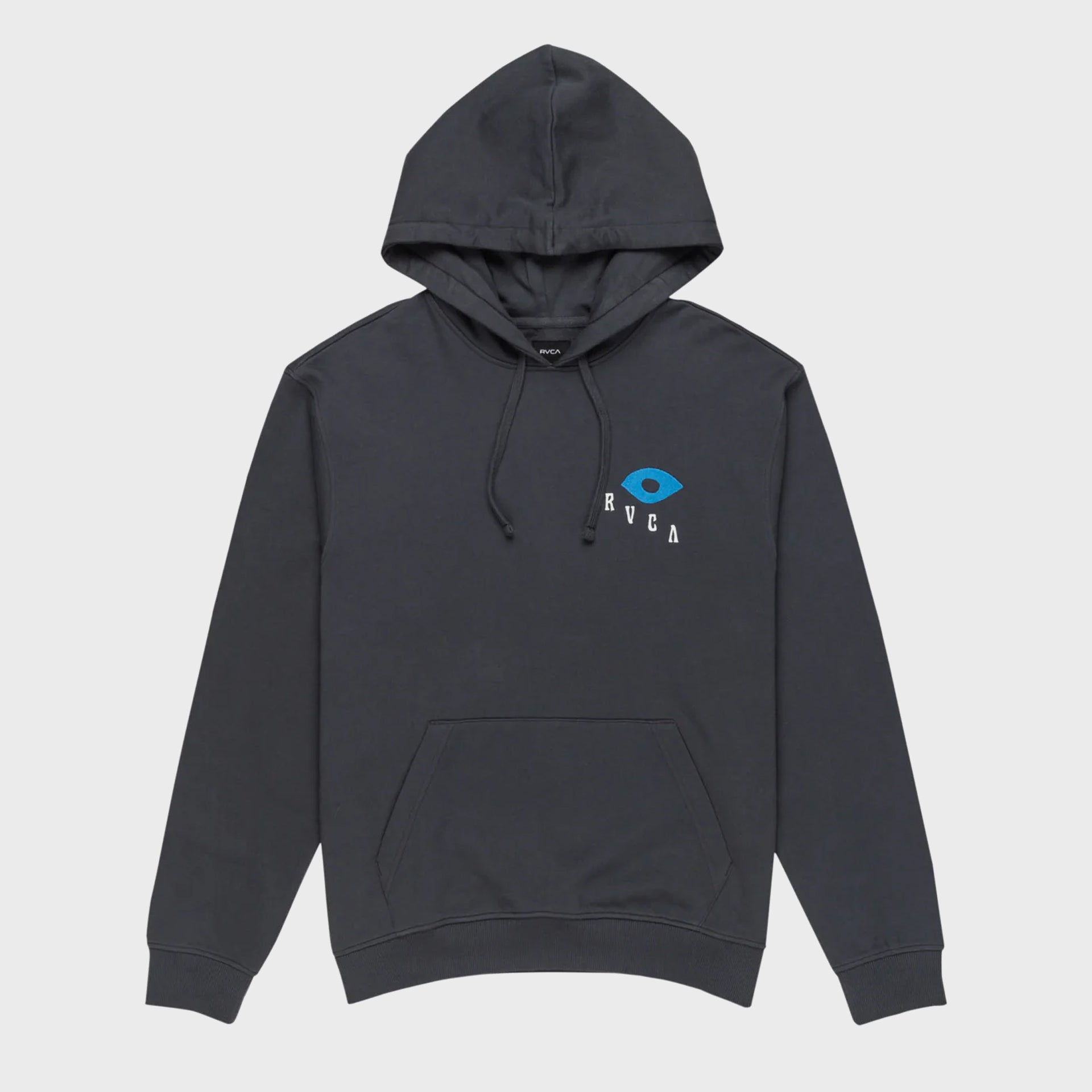 RVCA Mens Keep Growing Pullover Hoodie - Garage Blue