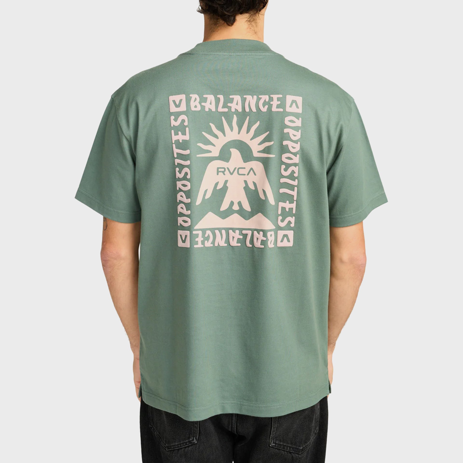 RVCA Mens Las Cruces T-Shirt - Balsam Green