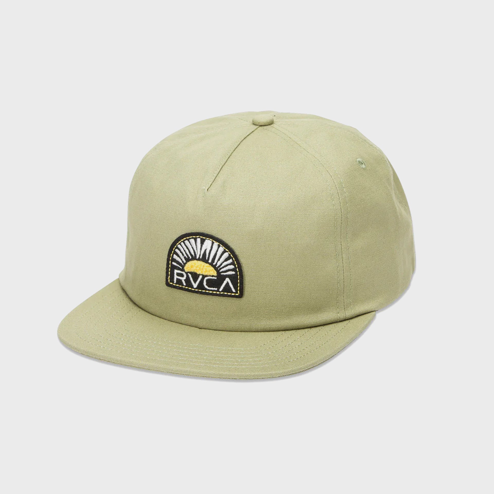 RVCA Mens Rise Cuts Snapback Cap - One Size - Ranger Green