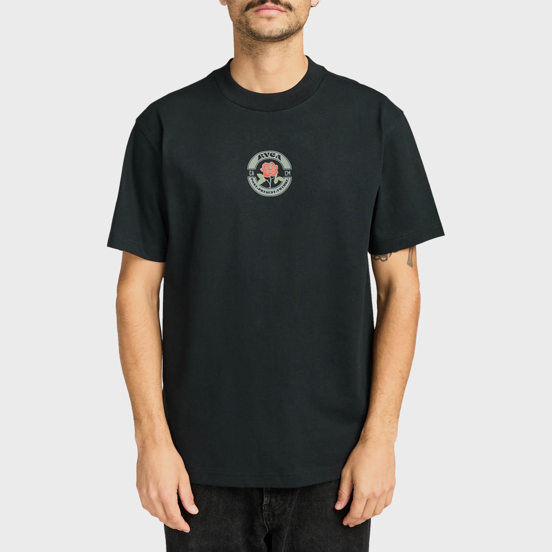 RVCA Mens Roses Poster T-Shirt - Black