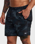 RVCA Mens Yogger Stretch 17" Elasticated Shorts - Camouflage