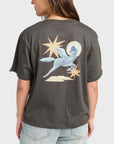 RVCA Womens Pegasus T-Shirt - Pirate Black
