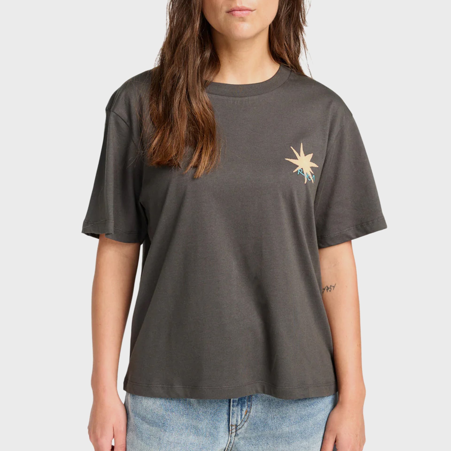 RVCA Womens Pegasus T-Shirt - Pirate Black