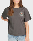 RVCA Womens Rose Poster T-Shirt - Pirate Black