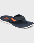 Reef Mens Santa Ana Flip Flops - Navy/White/Orange - ManGo Surfing
