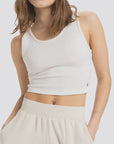 Roxy Womens Good Keepsake Crop Top - Egret - ManGo Surfing