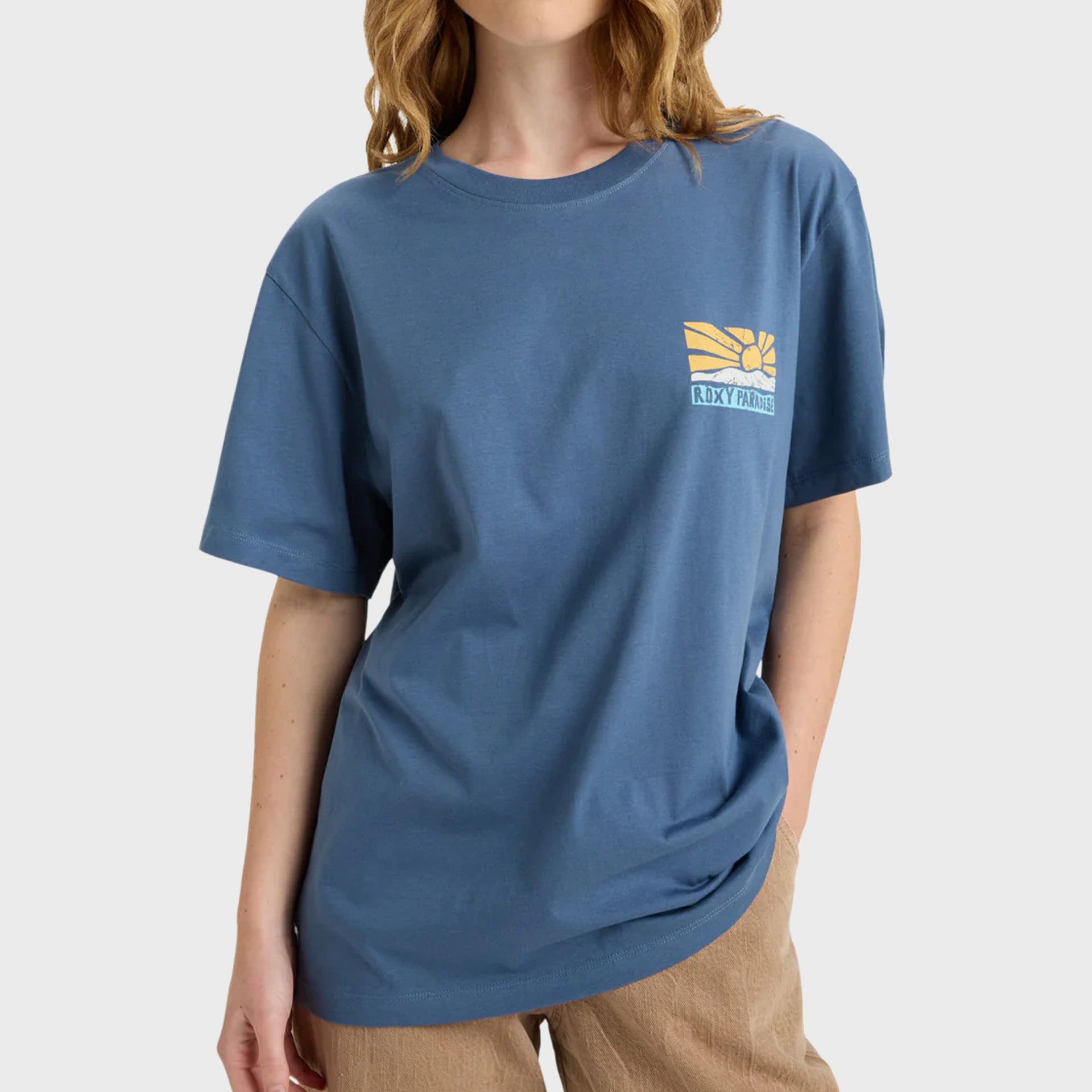 Roxy Womens Hangloose Poster T-Shirt - Vintage Indigo
