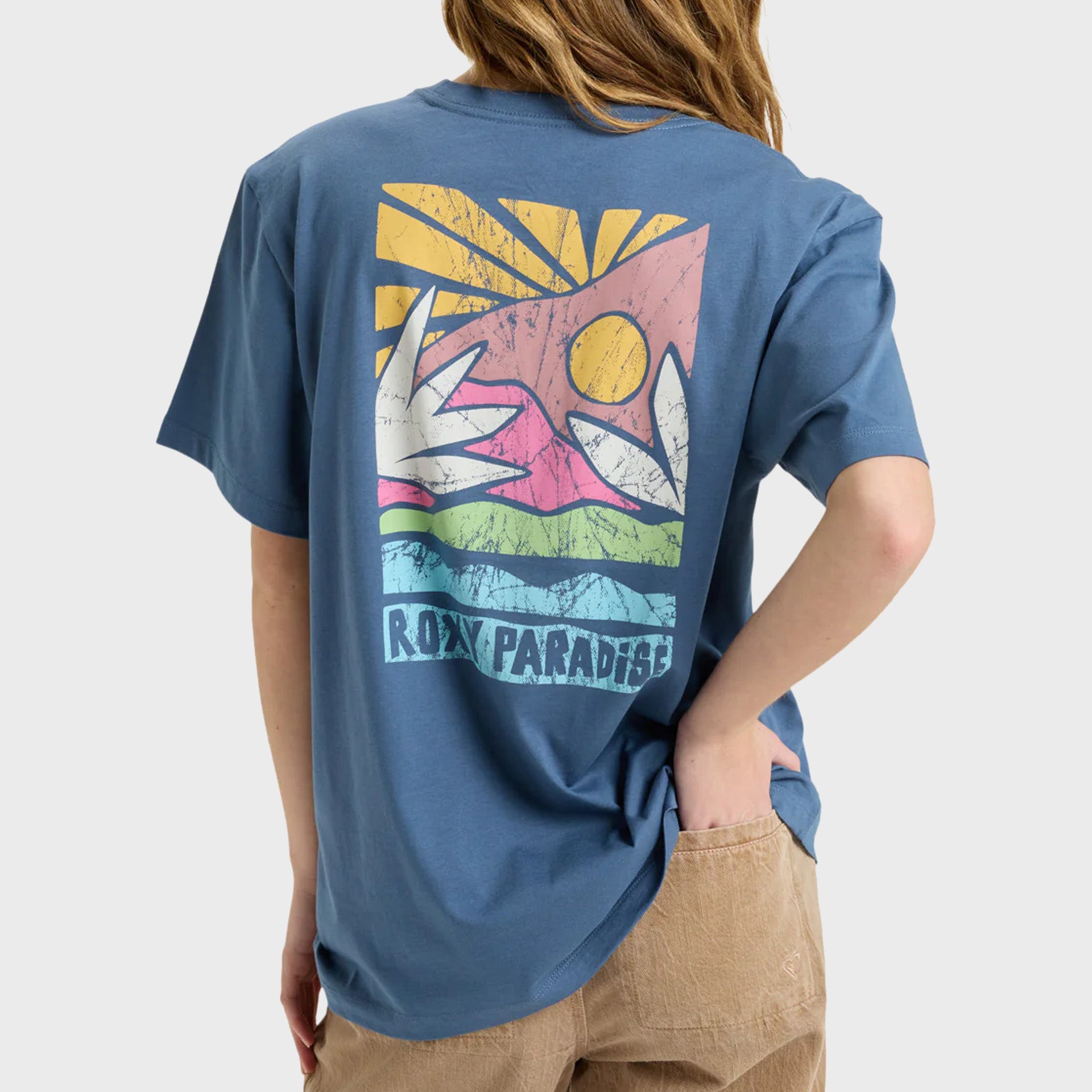 Roxy Womens Hangloose Poster T-Shirt - Vintage Indigo