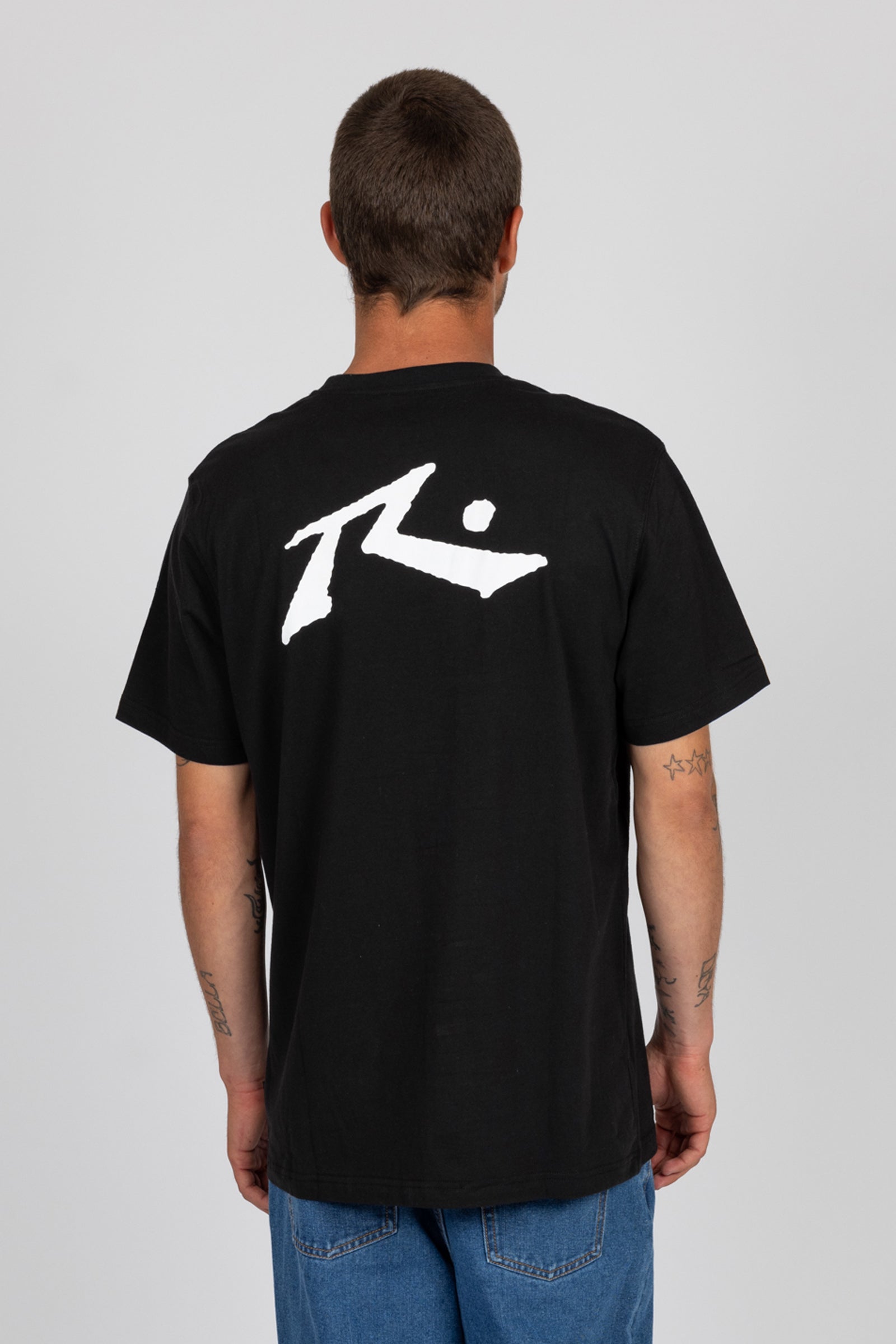 Rusty Mens Baseline T-Shirt - Black - ManGo Surfing