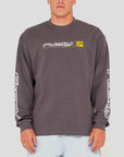 Rusty Jetsetter Long Sleeve T-Shirt - Coal