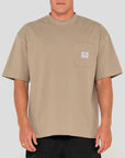 Rusty Steezey Short Sleeve T-Shirt - Khaki - ManGo Surfing