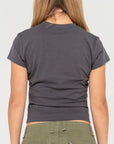 Rusty Womens Essentials Skimmer Baby T-Shirt - Carbon