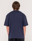 Rusty Double Or Nothin Short Sleeve T-Shirt - Navy Blue