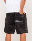 Rusty Flip Daddy Cord Shorts - Coal