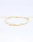 Pineapple Island Surgawi Mother of Pearl Star Bracelet - Cream/Gold