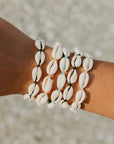 Pineapple Island Livadi Cowrie Shell Surf Bracelet - Cream