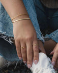 Pineapple Island Herringbone Waterproof Bracelet - Gold