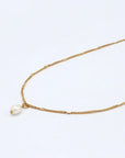 Pineapple Island Pearl Drop Necklace - Gold