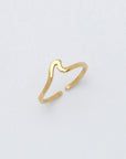 Pineapple Island Wave Ring - Gold