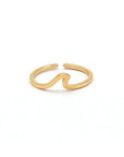 Pineapple Island Wave Ring - Gold