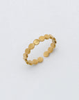 Pineapple Island Dainty Dot Waterproof Ring - Gold