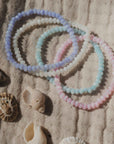 Pineapple Island Momi Mother of Pearl Elasticated Bracelet - Purple