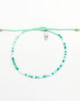 Pineapple Island Shoreline Turquoise Bracelet Trio Set - White/Green