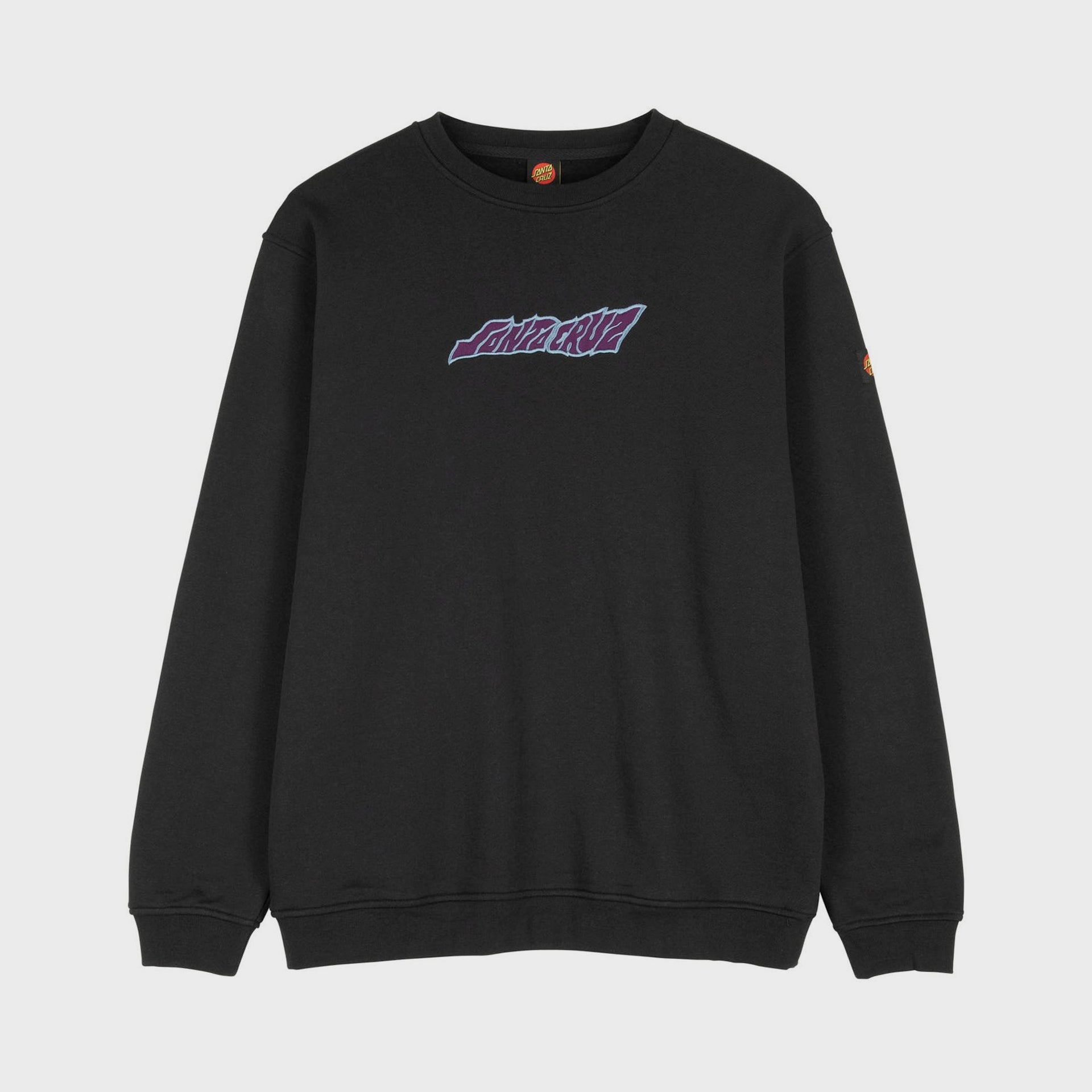 Santa Cruz Unisex Creep Crew Sweatshirt - Black - ManGo Surfing